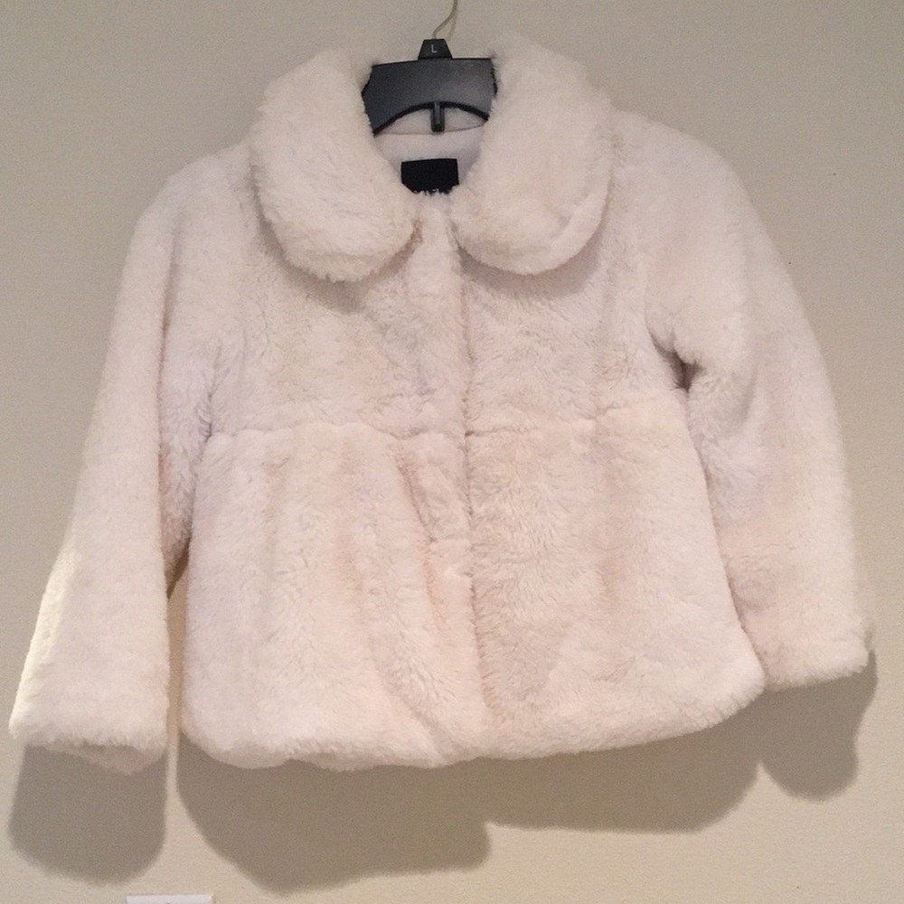 Me Jane white faux fur coat